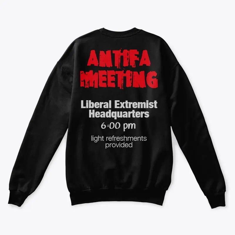 Antifa Meeting Flyer: TOP SECRET